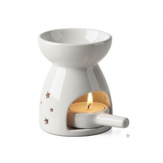 Quemador Cerámica Blanco 8cm